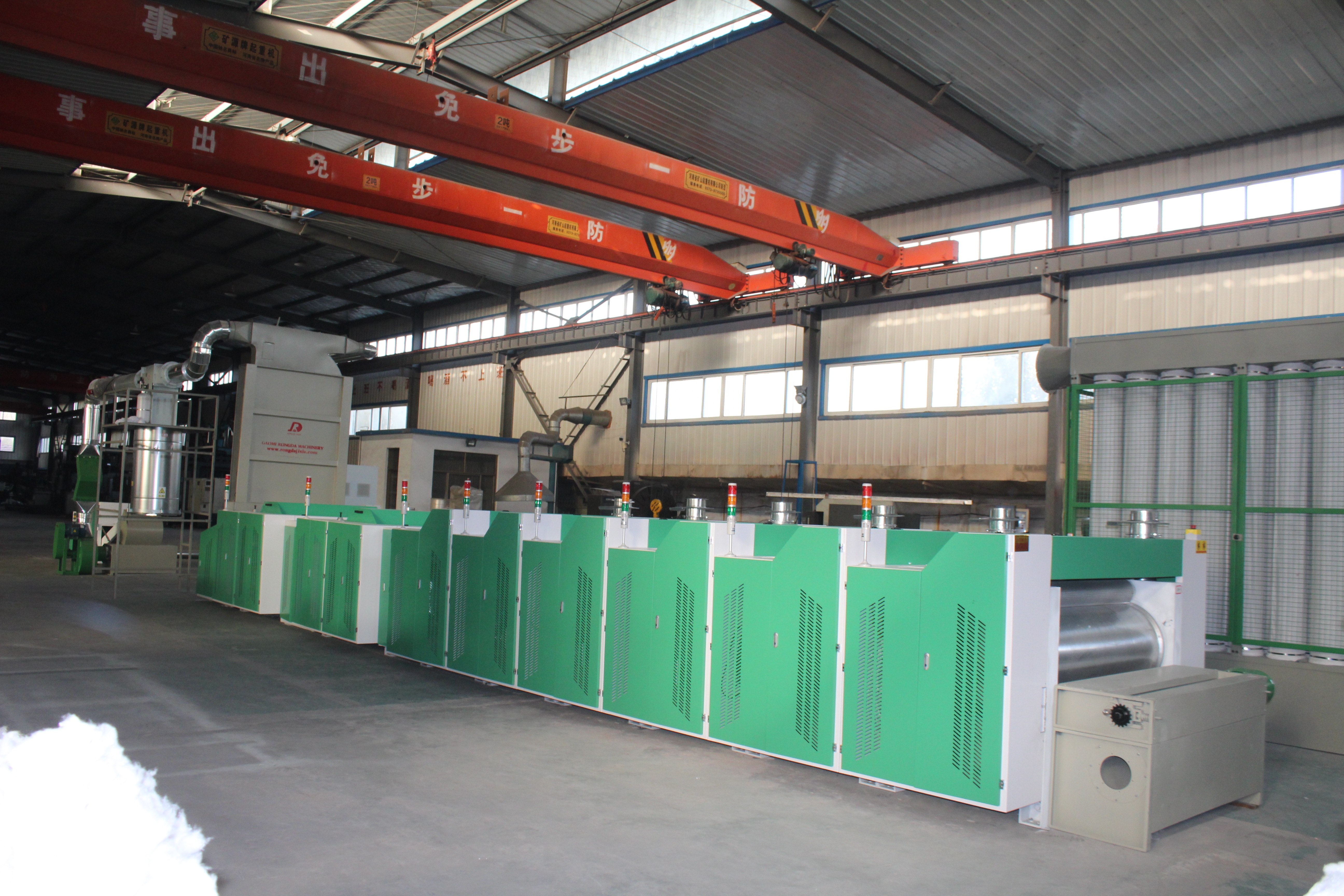 High Capacity Textile Fabric Waste Recycling Machine