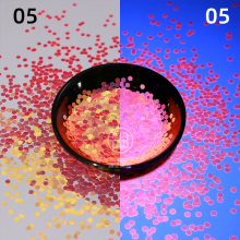 Free Sample: 12 Color Nail Art Glitter, Epoxy Resin, Craft, Glow-in-the-Dark, Pink Fluorescent Iridescent Glitter