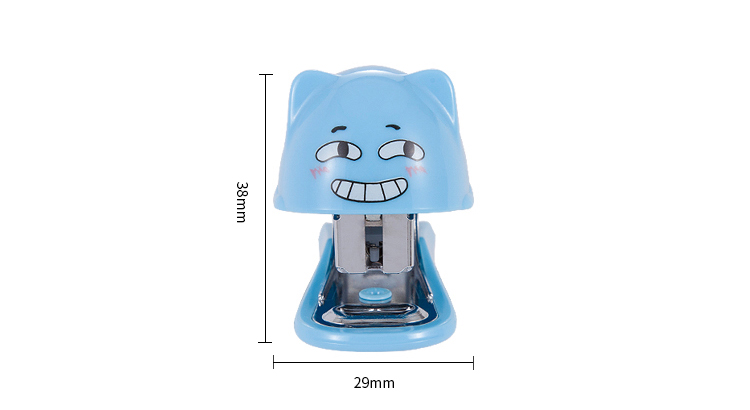 Comix high-quality cat shape mini children use plastic stapler set