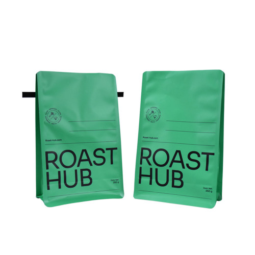 Diseño colorido personalizado con bolsas de café ecológicas de lata