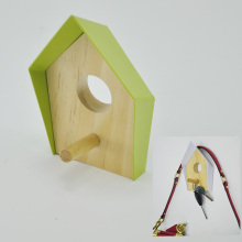 Wooden Wall Mounted House Design Single Hook With Key Hook