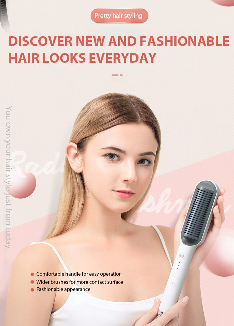 Household Chargeable Hair Straightener Brush