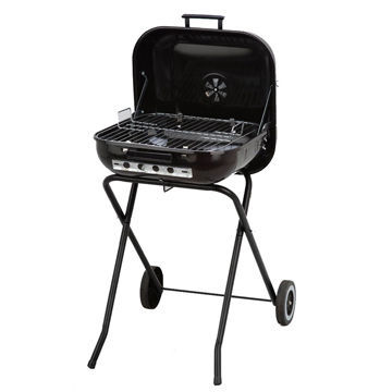 Barbecue Grill, Made of Carbon Steel, 68.5X50X81cm Size, Hamburger Shape