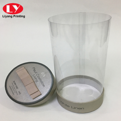 PVC Plastic Tube Round Box met papierdeksel