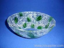 Fancy Round Plastic Fruit Plate?
