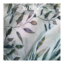 Search WI-A21 Low MOQ Jacquard Floral Striped Chiffon Fabric