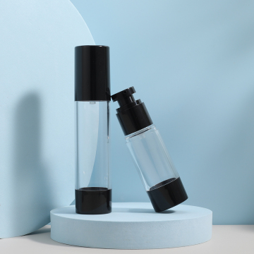 Black Airless Pump Serum Bottle 30ml Cosmetic Bottle