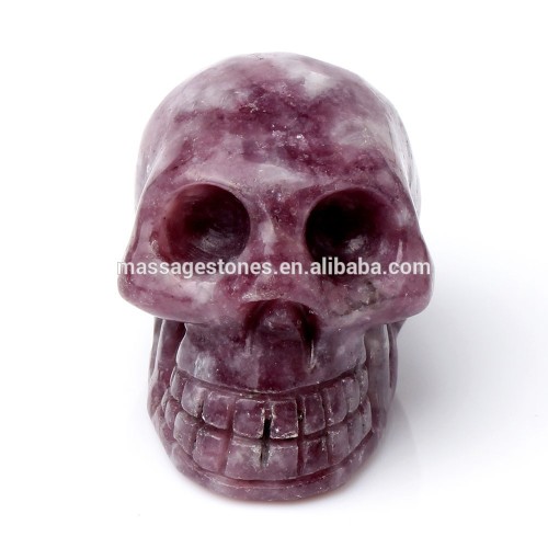 natural semi-precious skull crystal skull suglite stone