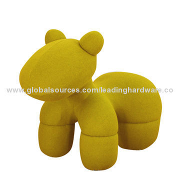 Bear chair for child with fiberglass frame