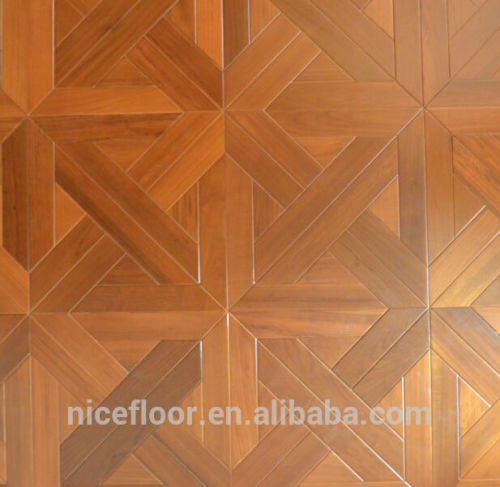 Layered solid wood parquet flooring TEAK PARQUET FLOOR