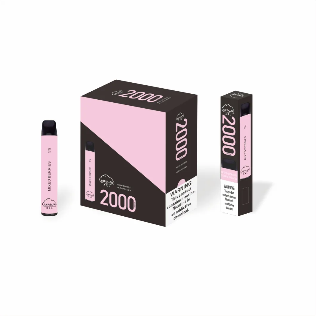 2021 Disposable 2000 Puffs Vaping E-Liquid Pen with 26 Flavors