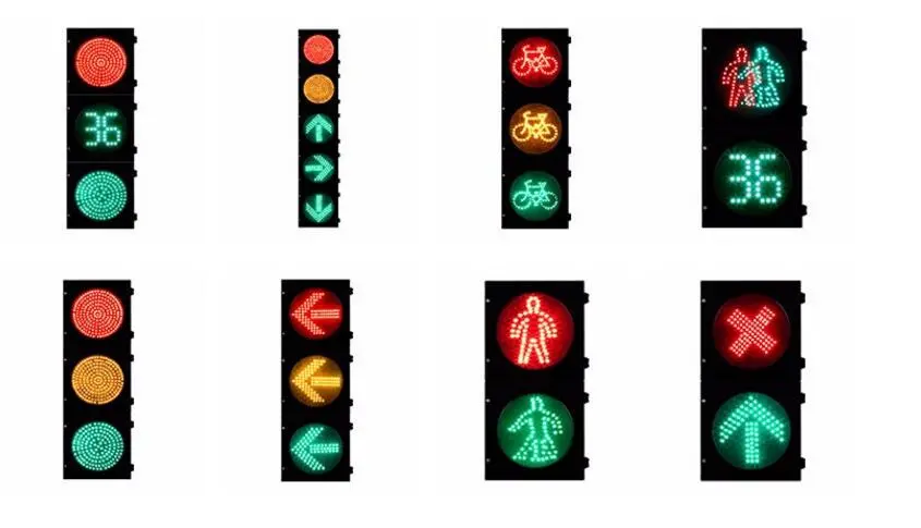 200mm 300mm Road Safety Traffic Lights