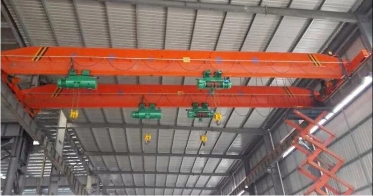 Lde Traveling Radio Remote Electric Single Girder Double Hoist Overhead Crane