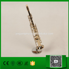 Miniature/Mini Soprano sax/saxophones musical Instrument Model, Brass 16cm instrument ornaments birthday/Christmas gift