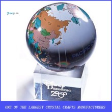 Cusomized Crystal Ball Globe With Color Lamp