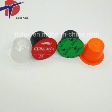 Aluminium Plastic Coffee Capsule Caps