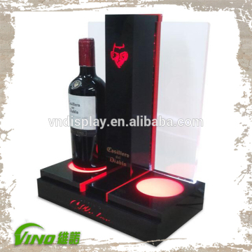 Two Bottles LED Beer Bottle Light, Bottle Glorifiers LED Light Base, Beer Display