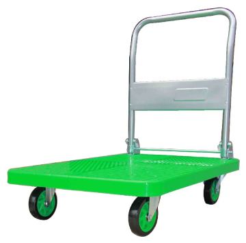 300kgs Plastic Platform Folding Hand Trolley(Green)