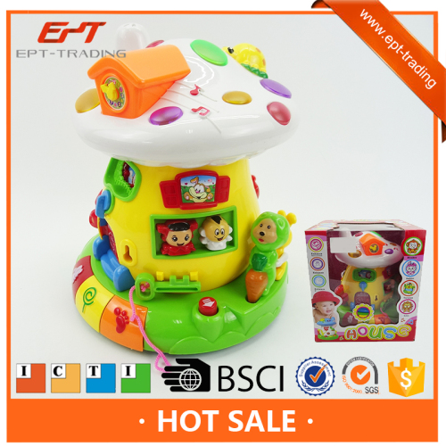 Children play house, Electronic plastic mini mushroom house toy for sale