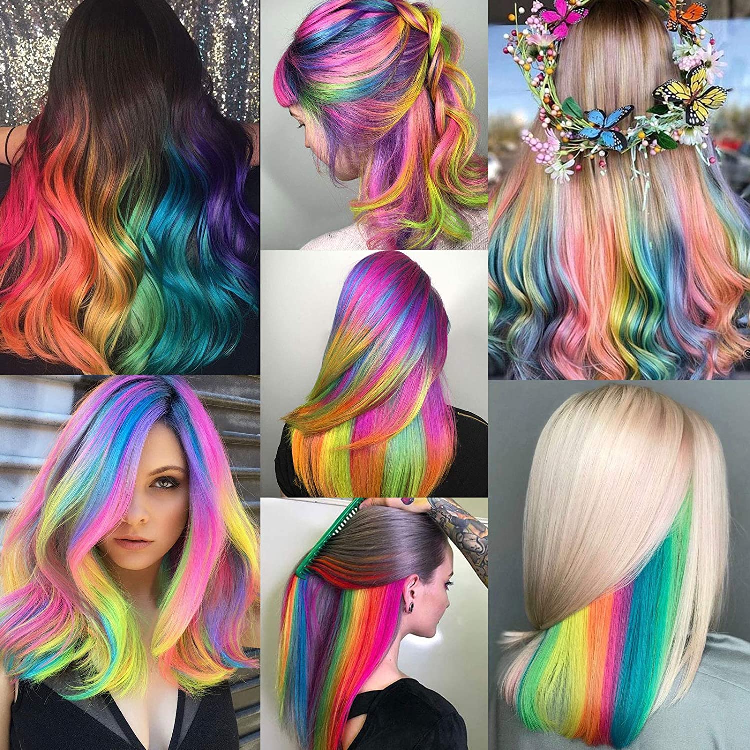 Hot sell   synthetic colorful clip in hair extension   clip in  double drawn clip in hair extension