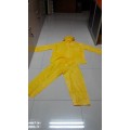 Traje impermeable recubierto de PVC impermeable negro