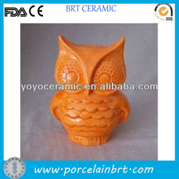 delicate hot sale ceramic owl piggy bank