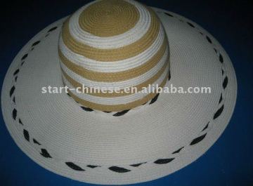 Women`s grace white summer hat