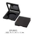 Plastic Square Cosmetic Compact Case With Round Pan