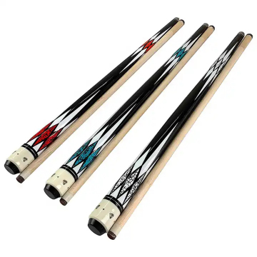 American Billiard Pool Cue with Nine Ball Design and Copper Rest