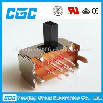 0.5A 50VDC 2 position horizontal slide switch