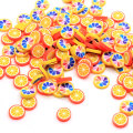 New Charms Colorful Round Orange Shaped Polymer Clay Handmade Craft Ornaments Diy Nail Arts Clay Factory Supply