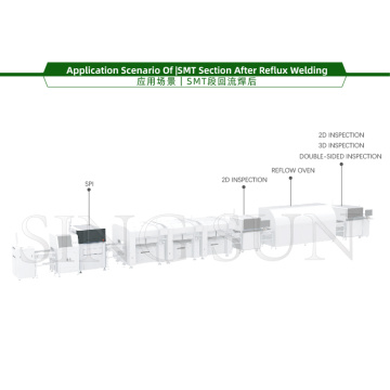 SMT Online PCBA Solder Pasta Mesin Inspeksi Optik