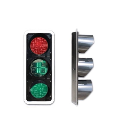 LED Circle Pedestrian Traffic Light With Timer