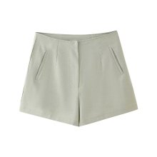 KAR & OT ZA Women's 2024 Spring Khaki High Waist Casual Shorts