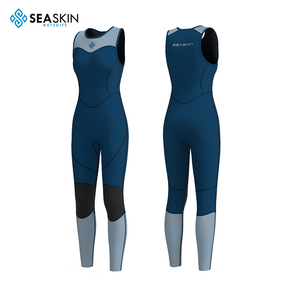 Seaskin Ladies Sleeveless Neoprene Long Jane for SUP