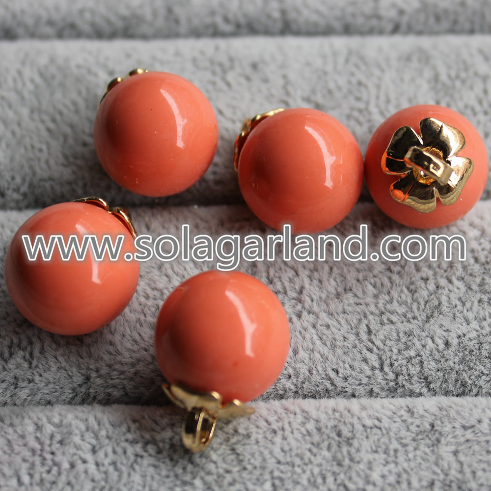 Round Beads Ball Dangle Pendants