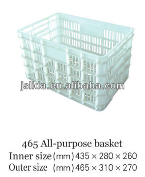 LD-465 plastic stackable turnover crate