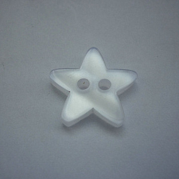 2 Holes white resin button