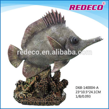 Resin fish statue