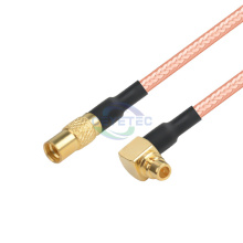 MMCX Straight to MMCX RA Male Adapter with RG316 Coaxial Cable, 10cm