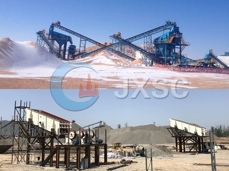 Mining process sand vibrating screen for separating