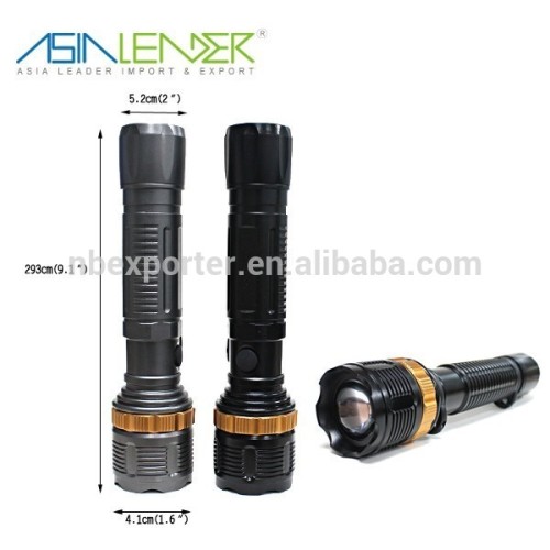 Adjustable flashlight zoom