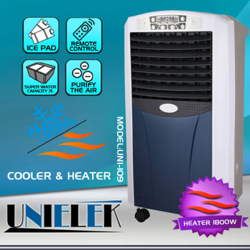 Evaporative Cooling Water Mist Air Cooler and Heater 2 in 1 Small Portable Air Conditioner