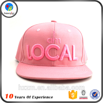 custom flat brim snapback cap for girl