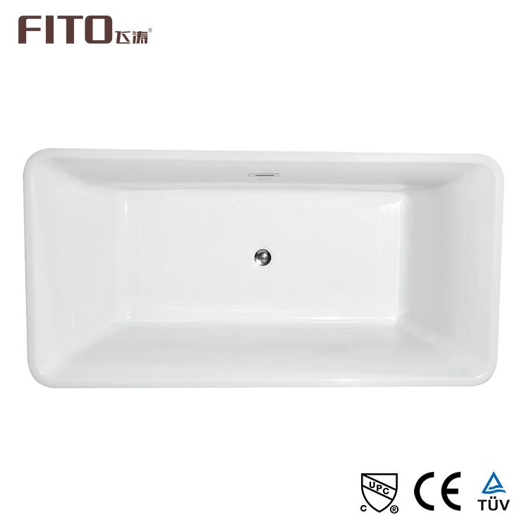 Simple design european style freestanding standard size acrylic bathtub liner