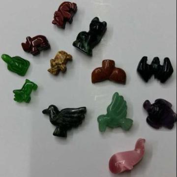 gemstone mixed stone animals beads assorted