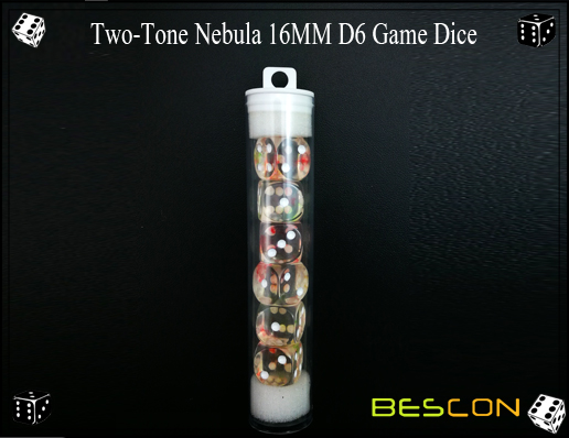 Zwei-Ton Nebelfleck 16MM D6 Spiel Dice-6 Two-Tone Nebula 16MM D6 Game Dice-6