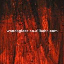Dark Amber Transparent stained glass (thickness 3mm)