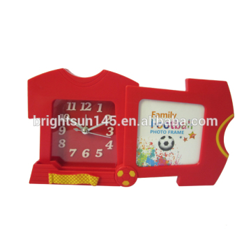 Shantou Promotive Gifts Football T-Shirt Funny Kids Alarm Clock With Picture Frame