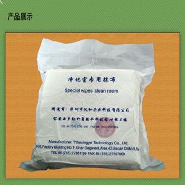 120 - 250gsm White Anti - Static Clean Room Wipers Lint-free Wipers For Lcd